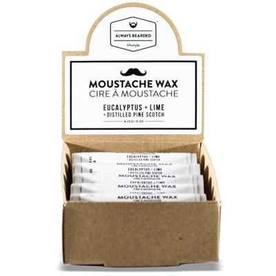 ALWAYS BEARDED LIFESTYLE Moustache Wax (Euc/Lime/Pine - Box of 12)