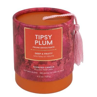 RELAXUS Soy Wax Scented Candle (Tipsy Plum - 120 gr)