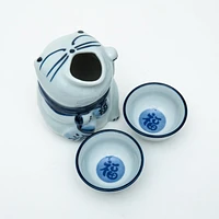 3pcs For Gift In Box Porcelain Tokkuri Sake Bottle & Cups