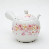 6pcs Cherry Blossoms For Gift In Box Porcelain Japanese Teapot & Teacups