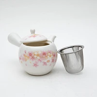 6pcs Cherry Blossoms For Gift In Box Porcelain Japanese Teapot & Teacups