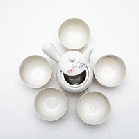 6pcs Cherry Blossoms For Gift Porcelain Japanese Teapot & Teacups