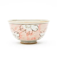 2pcs 12cm 6cm Flowers For Gift In Box Ceramic Rice Bowls