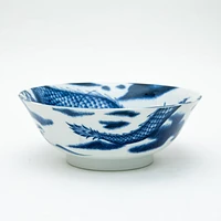 Ensembles 2 Sets Bowl:H19.8x7.6cm, Spoon: H16x4.5cm Dragon For Gift Porcelain Ramen Bowls & Spoons Set