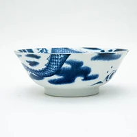 Ensembles 2 Sets Bowl:H19.8x7.6cm, Spoon: H16x4.5cm Dragon For Gift Porcelain Ramen Bowls & Spoons Set