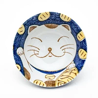 2 Sets Ensembles Cat For Gift In Box Ceramic Bowls & Chopsticks Set