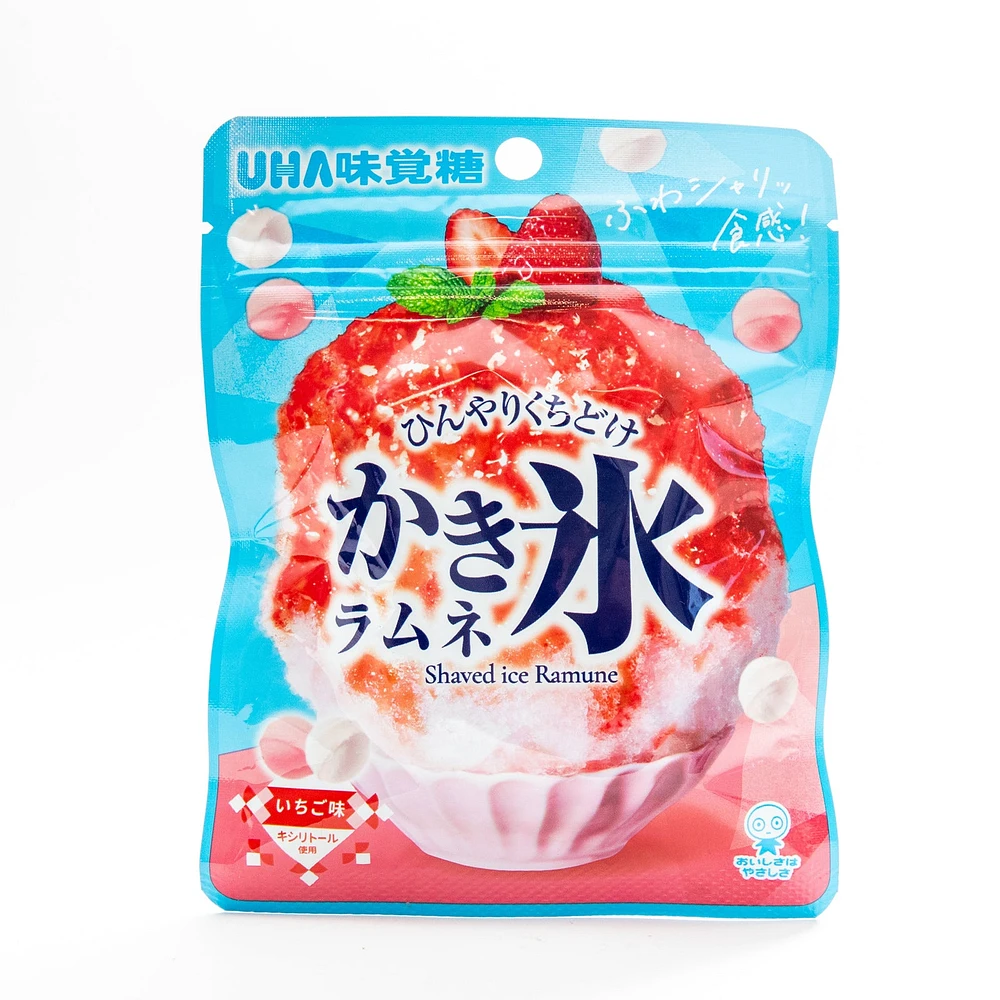 UHA Shaved Ice Ramune Strawberry Flavor Candy