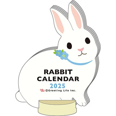 Greeting Life Rabbit Mini Die-cut 2025 Calendar