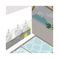 Greeting Life Public Bath House-Shaped 3D 2025 Calendar