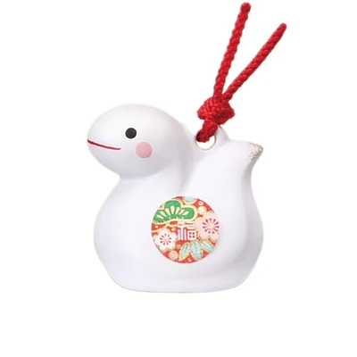 Snake Mini Ceramic Bell Ceramic New Year Ornament