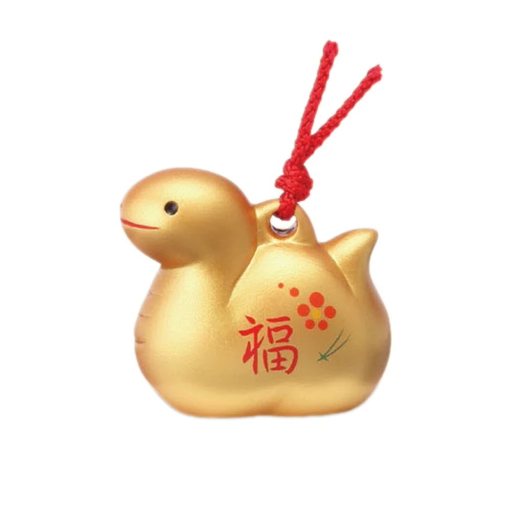 Snake Ceramic Bell Ceramic New Year Ornament