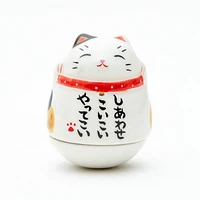 Beckoning Cat Ceramic Ornament