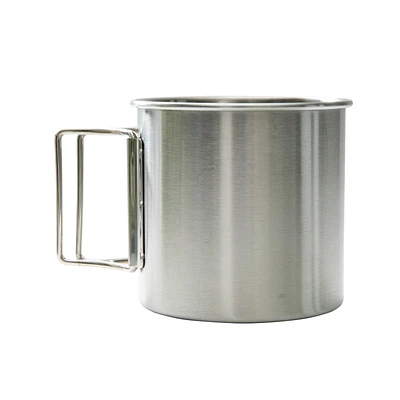 Stainless Single Layer Cup with Handle 400mL