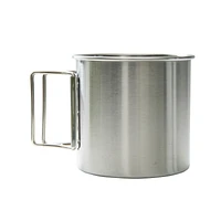 Stainless Single Layer Cup with Handle 400mL