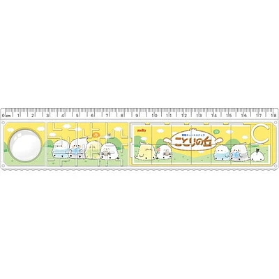 Q-LiA Parody Mart Kotori no Oka One Side Straight One Side Wavy With Magnifying Glass, Mini Maze & Mini Puzzle Ruler