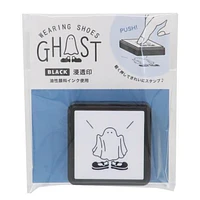 Green Flash Wearing Shoes Ghost Self-Inking Stamp Ghost - Boo