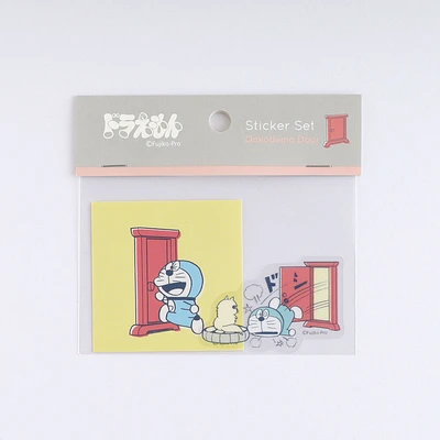 Green Flash Doraemon Sticker Set - Anywhere Door