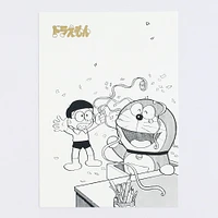 Green Flash Doraemon Postcard - Goodbye