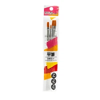 Flat Paint Brushes 3pcs