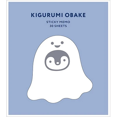 El Commune (30 Sheets) Stand Ghost Costume Bottom Edge Adhesive Die-Cut Sticky Notes