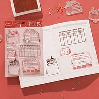 BGM 1 Sheet Picture Diary For Use with Acrylic Block Restickable Clear Stamps