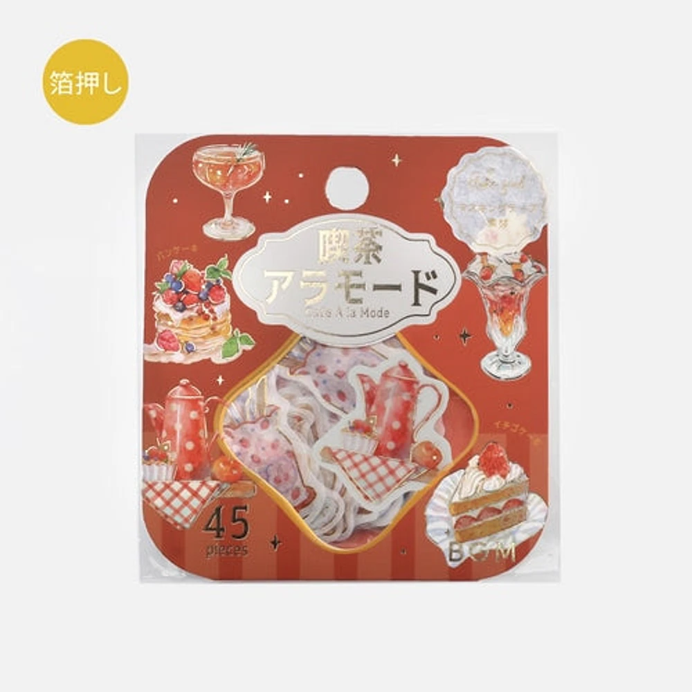 BGM Cafe A La Mode Sticker Flakes - Red