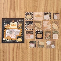 BGM Post Office 45pcs The Bakery Gold Foil 15 Designs Masking Tape Material Sticker Flakes