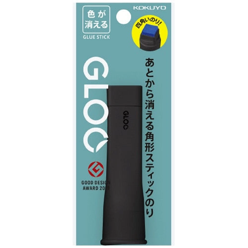 Kokuyo Gloo 10 g dia.2.7cm 8.8cm Square Goes on black, dries clear Glue Stick