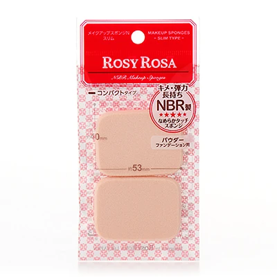 Rosy Rosa Makeup Sponge Slim Type 2pcs