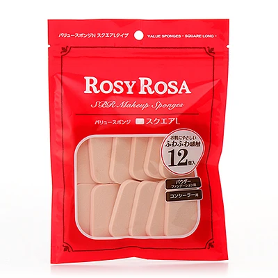 Rosy Rosa Value Sponge N Square Long 12pcs