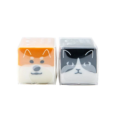 Sun-Star Hachiware Cat Rectangle Eraser - Cat