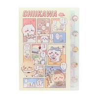 Sun-Star Chiikawa Die-Cut 5 Pocket File Folder - Comic A