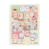 Sun-Star Chiikawa Die-Cut 5 Pocket File Folder - Comic A