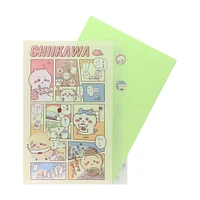 Sun-Star Chiikawa Die-Cut 5 Pocket File Folder - Comic A