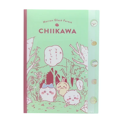 Sun-Star Chiikawa Die-Cut 5 Pocket File Folder - Comic B