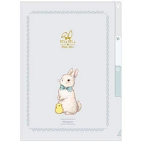 Clothes-Pin mimi A5 Daisy Rabbit Miki Takei Design 3-Pocket File Folder