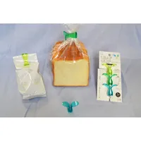 Kokubo Bag Clips (Acrylic Resin/Leaf/3pcs) - Individual Package