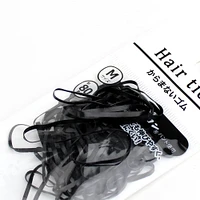 Hair Ties (Tangle Free/BK/2.3x2.3x0.2cm (80pcs))