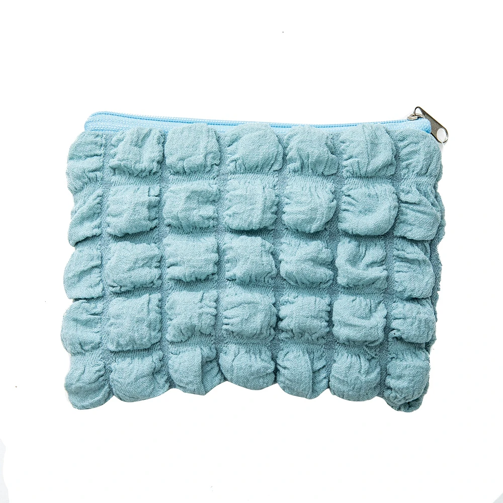 Mitsuki Puffer Zipper Pouch S - Blue