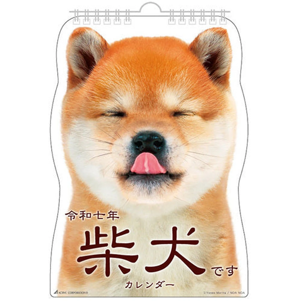 Shiba Dog Hanging 2025 Calendar