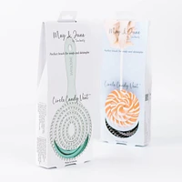 Tina Beauty May & June Circle Candy Vent Hair Brush - Boar Hair Care Pink