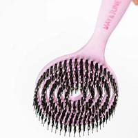 Tina Beauty May & June Circle Candy Vent Hair Brush - Boar Hair Care Pink