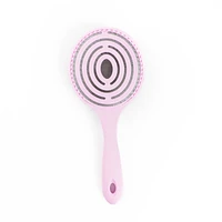 Tina Beauty May & June Circle Candy Vent Hair Brush - Boar Hair Care Pink