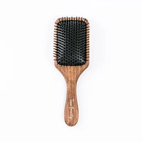 Tina Beauty Classic Wooden Paddle Hair Brush - Massage Pin Tip