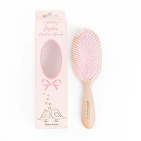 Tina Beauty Wood Texture Oval Cushion Brush Wet Detangler