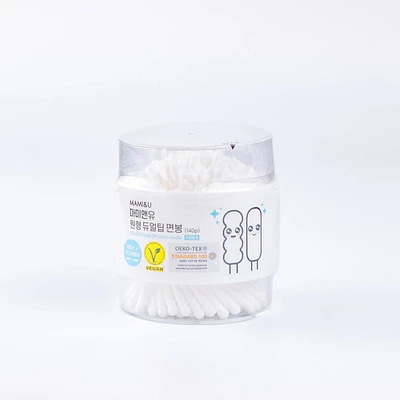 Mami&U Round Dual Tip Cotton Swabs 140P