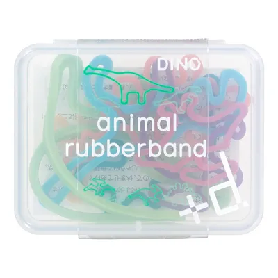 H Concept Koncent +d Rubber Band Animal Rubber Band 7 Style DINO (24pcs)
