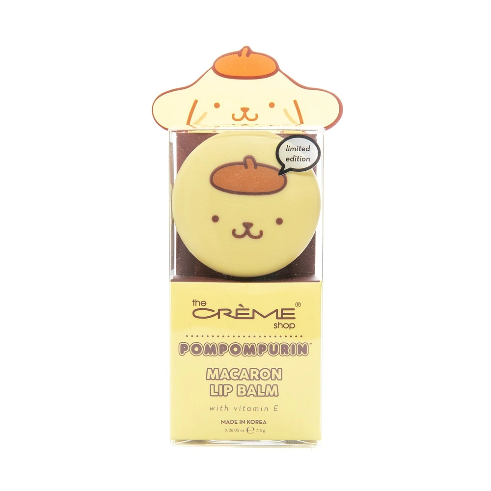 The Creme Shop x Sanrio Macaron Lip Balm - Pompompurin Caramel