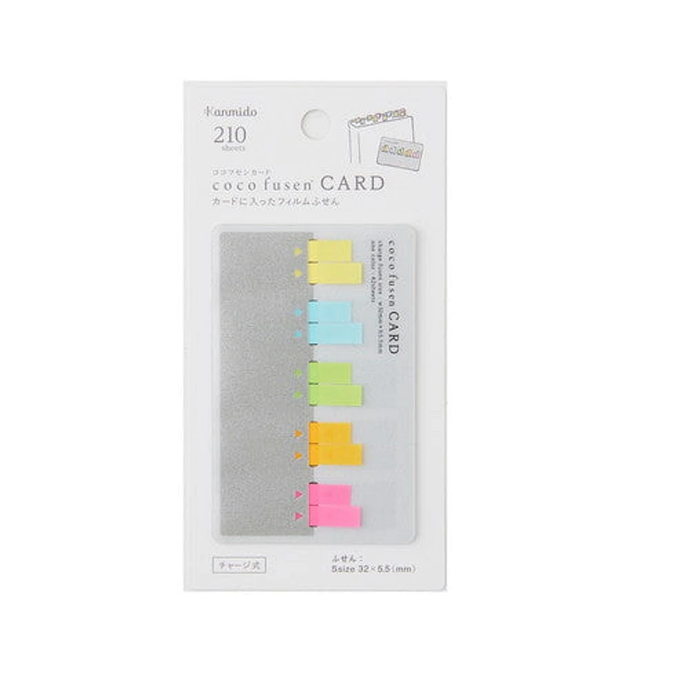 Kanmido Cocofusen Card Color S Sticky Notes with Refillable Card Case