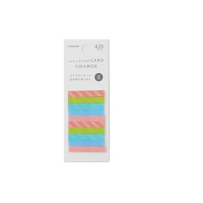 Kanmido Cocofusen Card Charge Stripe S Sticky Note